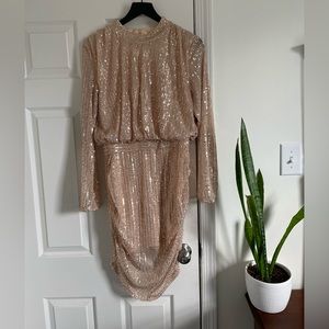 Shein Champagne Cocktail Dress